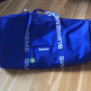 Supreme Large Blue Duffle Bag 💼 StockX Product